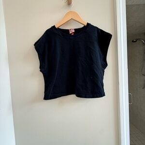 Ascot + Hart Class Club Black Casual Top